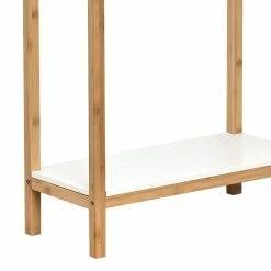 Porte Serviettes En Bambou Avec étagère Nuovo -Ledepot Soldes Magasin porte serviettes en bambou avec etagere nuovo 1