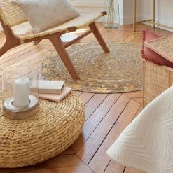 Pouf Wond Tressage Naturel D55 Atmosphera -Ledepot Soldes Magasin pouf wond tressage naturel d55 atmosphera 1