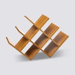 Rack 8 Bouteilles En Bambou 5Five -Ledepot Soldes Magasin rack 8 bouteilles en bambou 5five 1