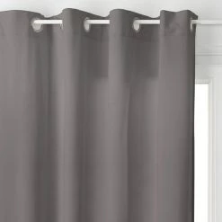 Rideau Gris Foncé Lilou 140x260 Atmosphera -Ledepot Soldes Magasin rideau gris fonce lilou 140x260 atmosphera 1