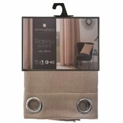 Rideau Isolant Tim Lin 140x260 Atmosphera -Ledepot Soldes Magasin rideau isolant tim lin 140x260 atmosphe 2