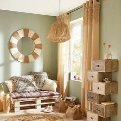 Rideau Macramé 140x260 Rituality Atmosphera -Ledepot Soldes Magasin rideau macrame 140x260 rituality atmosphera 2