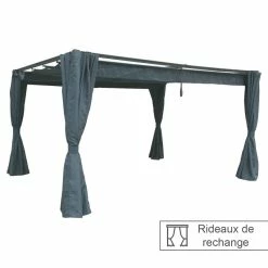 Rideaux Ardoises Pour Tonnelle Rectangulaire Palmeira Hespéride