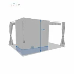 Rideaux Ardoises Pour Tonnelle Rectangulaire Palmeira Hespéride -Ledepot Soldes Magasin rideaux ardoises pour tonnelle rectangulaire palmeira hesperide 3