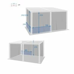 Rideaux Opaques Pour Tonnelle 4x3 M Avila Hespéride -Ledepot Soldes Magasin rideaux opaques pour tonnelle 4x3 m avila hesperide 2