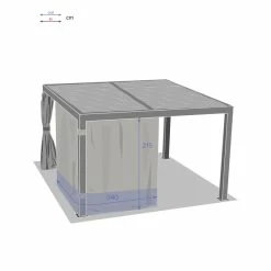 Rideaux Pour Tonnelle Majaé 3,6x3,6 M Hespéride -Ledepot Soldes Magasin rideaux pour tonnelle majae 36x36 m hesperide 1 2