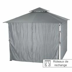 Rideaux Remplacement Tonnelle Ardoise Amalya Hespéride