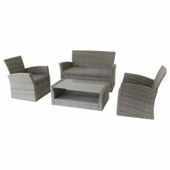 Salon Bora-bora Terre Ombre 4 Places Hespéride -Ledepot Soldes Magasin salon bora bora terre ombre 4 places hesperide 1