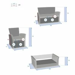 Salon Bora-bora Terre Ombre 4 Places Hespéride -Ledepot Soldes Magasin salon bora bora terre ombre 4 places hesperide 3