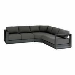 Salon D'angle 5 Places Allure Anthracite / Graphite Hespéride -Ledepot Soldes Magasin salon d angle 5 places allure anthracite graphite hesperide 1