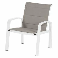 Salon De Jardin 4 Places Elyn Noisette / Blanc Hespéride -Ledepot Soldes Magasin salon de jardin 4 places elyn noisette blanc hesperide 1 3