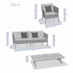 Salon De Jardin 5 Places Embruns Praline / Noisette Hespéride 14 Salon De Jardin 5 Places Embruns Praline / Noisette Hespéride -Ledepot Soldes Magasin salon de jardin 5 places embruns praline noisette hesperide 1 2