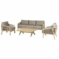 Salon De Jardin En Bois 5p Papouasie Hespéride -Ledepot Soldes Magasin salon de jardin en bois 5p papouasie hesperide 1