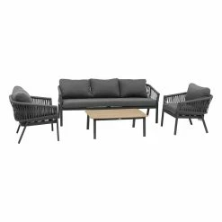 Salon De Jardin Oriengo 5 Places Anthracite/graphite Hespéride -Ledepot Soldes Magasin salon jardin oriengo 5 places anthracite graphite hesperide 1