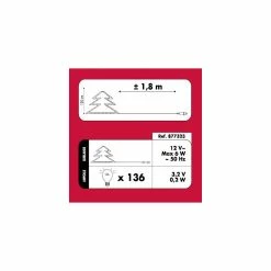 Sapin De Noël 120 Cm Vert Lumineux LED Blanc -Ledepot Soldes Magasin sapin lumineux 120 cm vert fibre optique 2