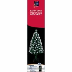 Sapin De Noël 90 Cm Vert Lumineux LED Blanc 6 Sapin De Noël 90 Cm Vert Lumineux LED Blanc -Ledepot Soldes Magasin sapin vert lumineux 90 cm fibre optique 1