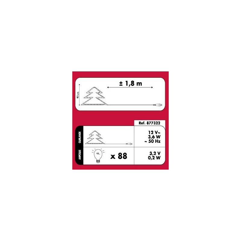 Sapin De Noël 90 Cm Vert Lumineux LED Blanc 5 Sapin De Noël 90 Cm Vert Lumineux LED Blanc – Image 3