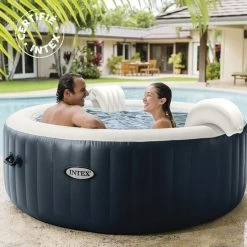 Spa Gonflable 4 Places Bulles Et Leds Blue Navy Intex 15 Spa Gonflable 4 Places Bulles Et Leds Blue Navy Intex -Ledepot Soldes Magasin spa gonflable blue navy 4 places intex 5
