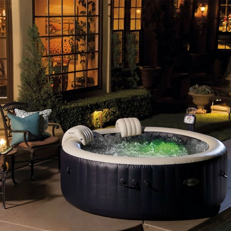 Ledepot Soldes Magasin -Ledepot Soldes Magasin spa gonflable bulles et leds 6 places blue navy intex 3