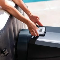 Spa Gonflable Intex Octogonal 6 Places Carbone -Ledepot Soldes Magasin spa gonflable intex octogonal 6 p new carbone 5