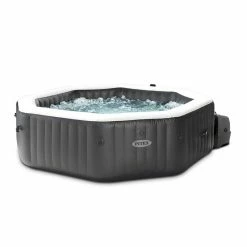 Spa Gonflable Intex Octogonal 6 Places Carbone -Ledepot Soldes Magasin spa gonflable intex octogonal 6 p new carbone 8