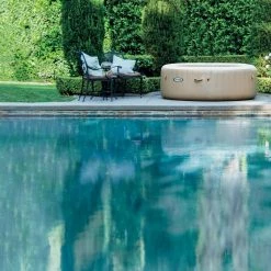 Spa Gonflable Sahara Rond 6 Places Intex -Ledepot Soldes Magasin spa gonflable intex rond beige 6 places 3