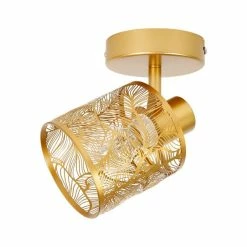 Spot Calathéa Métal Ajouré Doré Ostaria 11 Spot Calathéa Métal Ajouré Doré Ostaria -Ledepot Soldes Magasin spot calathea metal ajoure dore ostaria 3