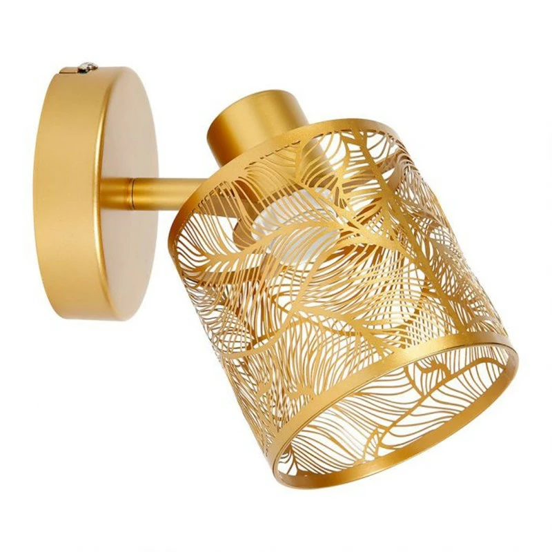 Spot Calathéa Métal Ajouré Doré Ostaria 3 Spot Calathéa Métal Ajouré Doré Ostaria