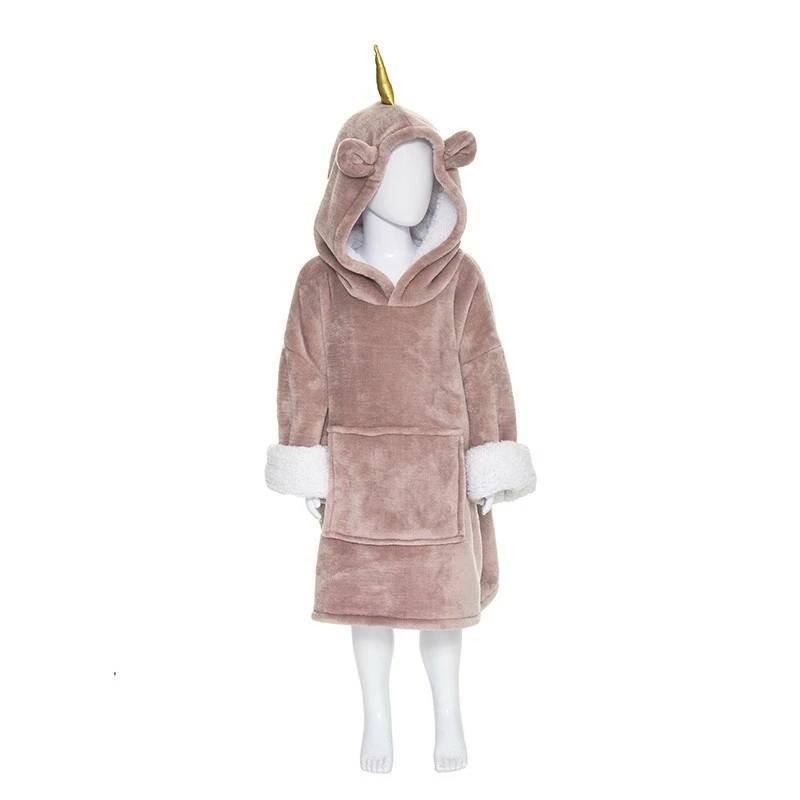 Sweat Plaid à Capuche Licorne Rose Enfant Atmosphera 3 Sweat Plaid à Capuche Licorne Rose Enfant Atmosphera