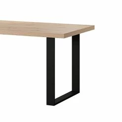 Table à Manger 180 Cm Pieds Métal Eden -Ledepot Soldes Magasin table a manger 180 cm pieds metal eden 1 2