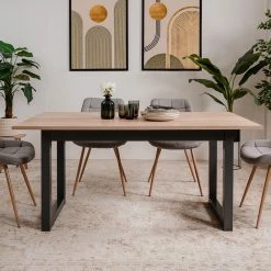 Table à Manger Extensible 160/200 Cm 19 Table à Manger Extensible 160/200 Cm -Ledepot Soldes Magasin table a manger extensible 160200 cm 7