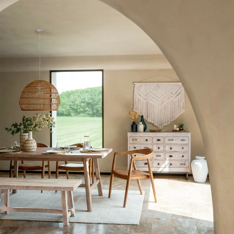 Table à Manger Extensible Bois D'acacia Aeris Atmosphera 10 Table à Manger Extensible Bois D'acacia Aeris Atmosphera – Image 8