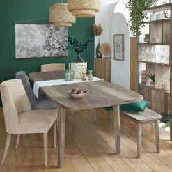 Table à Manger Extensible Bois D'acacia Banila Atmosphera -Ledepot Soldes Magasin table a manger extensible bois d acacia banila atmosphera 1
