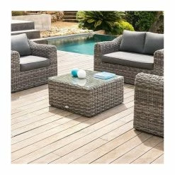 Table Basse Carrée Moorea Terre D'ombre Hespéride -Ledepot Soldes Magasin table basse carree moorea terre ombre hesperide 2