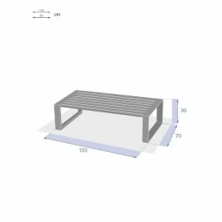 Table Basse Extérieure Allure Blanc Hespéride -Ledepot Soldes Magasin table basse exterieure allure blanc hesperide 2
