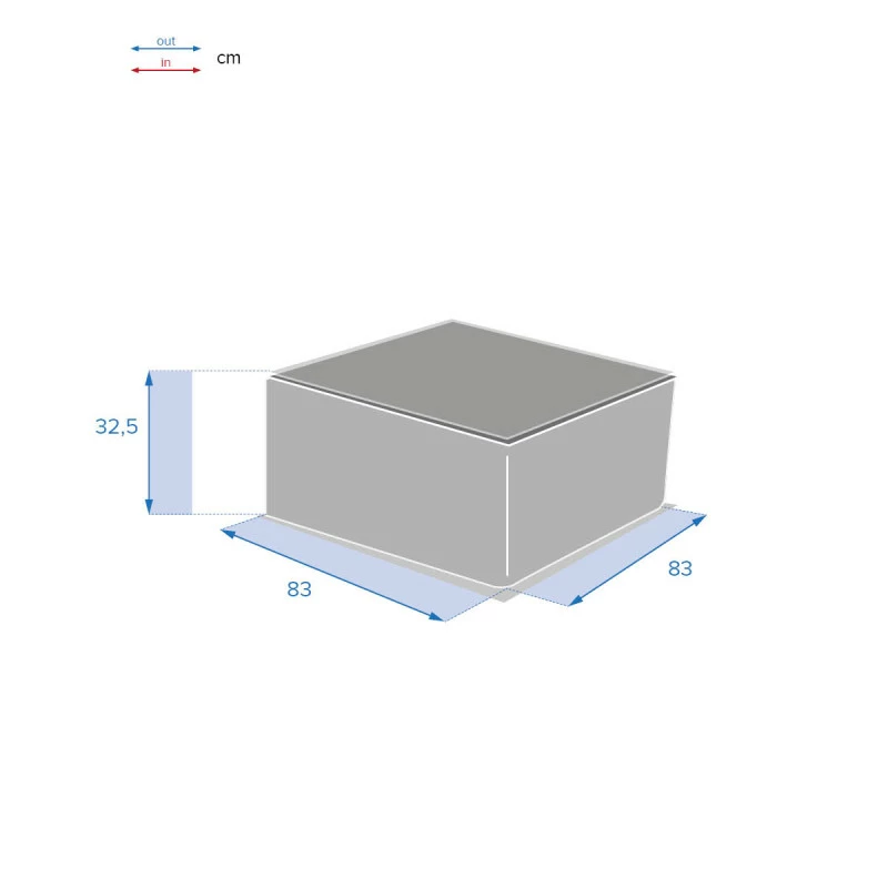Table Basse Extérieure Carrée Savinia Coloris Tahini Hespéride 6 Table Basse Extérieure Carrée Savinia Coloris Tahini Hespéride – Image 4
