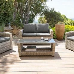 Table Basse Extérieure Polynésia Havane Hespéride -Ledepot Soldes Magasin table basse exterieure polynesia havane hesperide 1 1