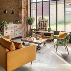 Table Basse Silas Bois Massif Atmosphera -Ledepot Soldes Magasin table basse manguier bois massif atmosphera 7