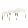 Table Basse Mileo Blanc Lot De 3 Atmosphera -Ledepot Soldes Magasin table basse mileo blanc lot de 3 atmosphera