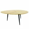 Table Basse Ovale Miller Pieds Métal -Ledepot Soldes Magasin table basse ovale miller pieds metal