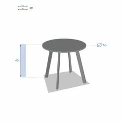Table Basse Saona D 50 Cm Bleu Canard Hespéride -Ledepot Soldes Magasin table basse saona d 50 cm bleu canard hesperide 2