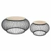 Table Basse X2 Métal Et Bois De Manguier Esther Atmosphera -Ledepot Soldes Magasin table basse x2 en metal et bois de manguier atmosphera