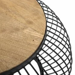 Table Basse X2 Métal Et Bois De Manguier Esther Atmosphera -Ledepot Soldes Magasin table basse x2 en metal et bois de manguier atmosphera 2