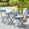 Table Carrée Pliante Greensboro 2p Bleu Pétrole Hespéride 2 Table Carrée Pliante Greensboro 2p Bleu Pétrole Hespéride -Ledepot Soldes Magasin table carree pliante greensboro 2 bleu petrole hesperide
