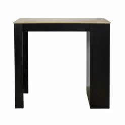 Table De Bar Avec étagères Et Plateau Bois -Ledepot Soldes Magasin table de bar avec etagere plateau bois 5