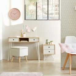 Table De Chevet 2 Tiroirs Effy Atmosphera -Ledepot Soldes Magasin table de chevet 2 tiroirs effy atmosphera 1