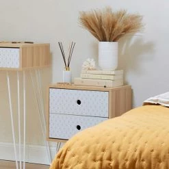 Table De Chevet 2 Tiroirs Effy Atmosphera -Ledepot Soldes Magasin table de chevet 2 tiroirs effy atmosphera 3