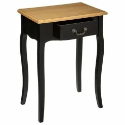Table De Chevet Chrysa Noire Atmosphera -Ledepot Soldes Magasin table de chevet chrysa noire atmosphera 5