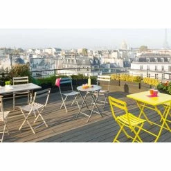 Table Ronde Pliante Greensboro 2p Graphite Hespéride -Ledepot Soldes Magasin table de jardin ronde hesperide 60cm greensboro graphite 3