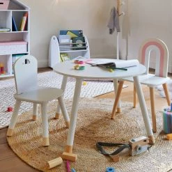 Table Enfant Blanche Atmosphera Collection Douceur -Ledepot Soldes Magasin table enfant blanche atmosphera collection douceur 1